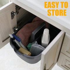 Cleaning Caddy Organizer Plastic Tote Portable Storage Bathroom Kitchen Shower
