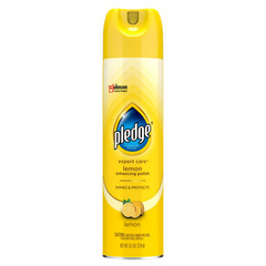 Pledge Enhancing Polish, Furniture & Wood Spray, Lemon Scent, 9.7oz (Pack of 3)