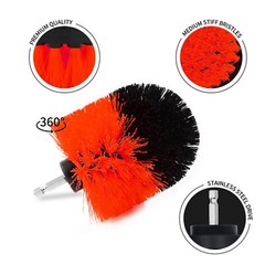 5PCS Drill Brush Power Scrubber Drill Attachments For Carpet Tile Grout Cleaning