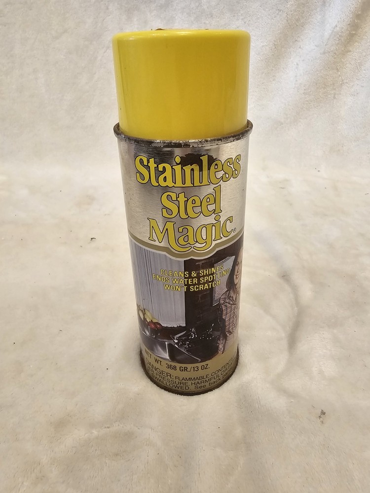 Vintage Magic Stainless Steel Magic Cleans & Shine Cleaning Spray FULL Discontin