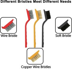 Crevice Cleaning Brush 12-Pack – Heavy Duty Hard Bristle Gap Brush for Deep C…