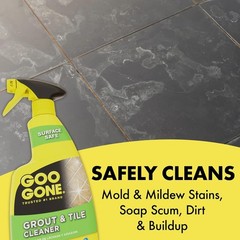 Goo Gone Grout & Tile Cleaner, 28 Oz Deep Clean Tough Stain Remover for Ceramic