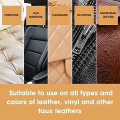 Leather Care Kit for Furniture – Cleaner & Conditioner, 17oz x2, Sponge & Cloth