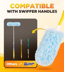 30 Count Duster Refill for Swiffer Duster with 1 Handle One Sided Disposable
