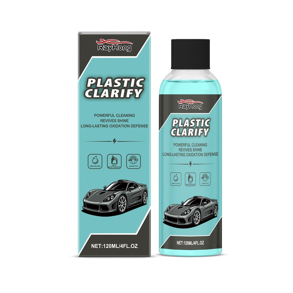 Plastic Clarify for Cars,Car Plastic Restorer,Waterless Spray Wax,Detailer For