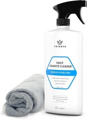 Complete Stone Care with Granite Cleaner & Polish – 18 fl oz, Includes Towel