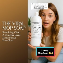 Mop Soap Highly Scented Fragrance, Long Lasting Luxury Floor Cleaner for Hard…