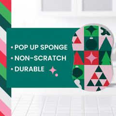 Scotch-Brite Holiday Pop Up Sponge: 3-pack (Multicolored) COMP-SP-H24