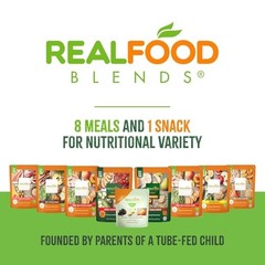 Real Food Blends Prunes, Pears & Pumpkin Feeding Tube Snack 12 Pack 4 Oz Pouches
