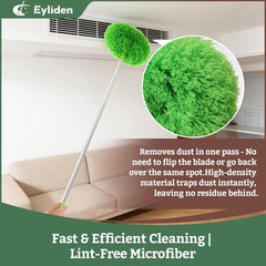 Eyliden 68″ Adjustable Ceiling Fan Duster – 360° Dual-Sided Microfiber | 0.75 lb