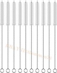 10 Pack Extra Long Straw Brushes 12in, 12mm Wide for Bottles, Tubes & Cups