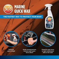 303 Marine Quick Wax for Fiberglass & Gelcoat, 32 oz