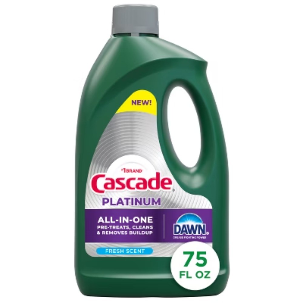 Cascade Fresh Platinum Gel Dishwasher Detergents – 75oz