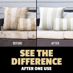 Patio Cushion Cleaner Outdoor Fabric Cleaner – Deep Cleans Dirt, Grime & Weat…