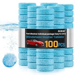 Car Windshield Washer Tablets – Washer Fluid Tablets Glass Cleaner 100