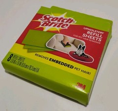 Scotch Fur Fighter 3M Pet Hair Refill Sheets 8 Pack Upholstery DISCONTINUED