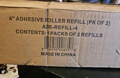6 packs of 2 Roll N Go Klean Stick 4″ Refill Adhesive Replacement Roller (12ct)