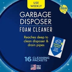 Glisten Garbage Disposer Cleaner and Freshener with Foaming Action, Helps Remove