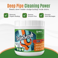 Eco-Friendly Enzyme Drain Cleaner Powder – Unclogs & Deodorizes Pipes (2 lbs)