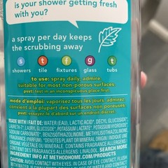 Method Daily Shower Spray Cleaner No Rinse Plant Based Ylang Ylang 28 fl oz 1 pk