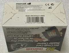 MAXELL USA DOUBLE SIDED CREDIT MAGNETIC CARD READER CLEANER & ATM MACHINE 50 PCS