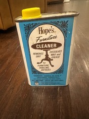 Vintage Hope’s Furniture Cleaner Aprox. 50% Full Collectible Tin 16 Oz GB3