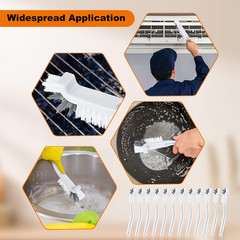 48 Pcs Kitchen Scrub Brush Bulk Plastic Sink Bathroom Cleaning Edge Corner Brush