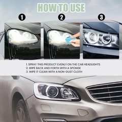 Headlight Restorer Spray – Removes Oxidation Restores Clarity for Car