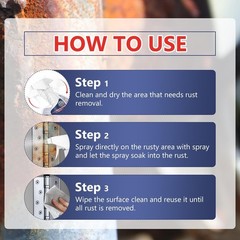 Heavy Duty Eco-Friendly Rust Remover Spray – Multi-Surface Cleaning Power 4.06oz