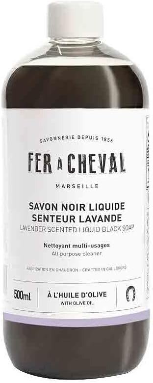 Fer à Cheval All Purpose Cleaner, Lavender Scented Liquid Black Soap Multi…