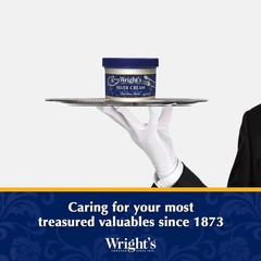 Wright’s Silver Cleaner and Polish Cream – 8 Ounce – Ammonia Free – Gently clean