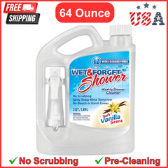 Wet & Forget Shower Cleaner Weekly Application Requires No Scrubbing, 64 Ounce