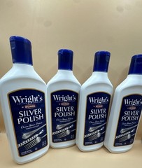 Wright’s Silver Polish Cleans, Shines, & Protects Tarnish Resistant 7 Oz 4 Pack