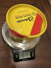 SC Johnson Paste Wax 16oz metal can (14.1oz current weight) – 1988 orig. formula