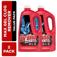 Max Gel Drain Clog Remover 80 Ounces 2 Count