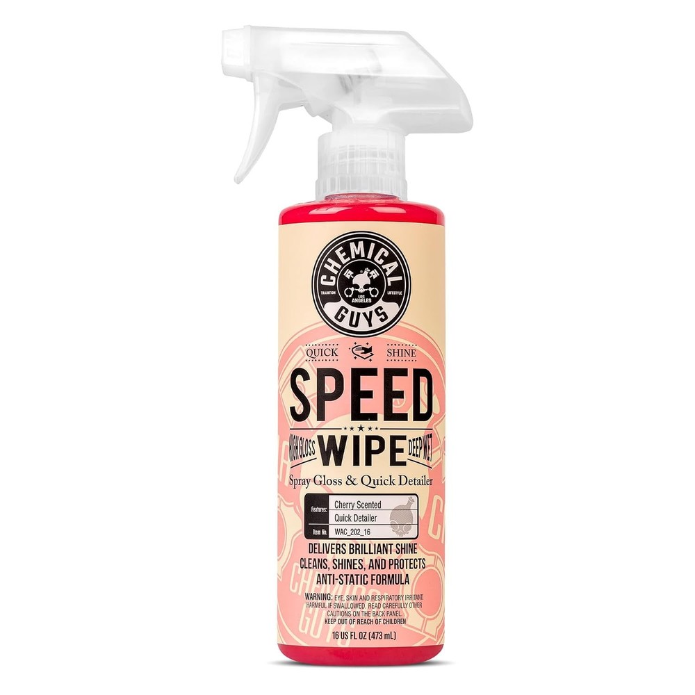 Chemical Guys Speed Wipe 16 Fl Oz Quick Detailer High Gloss Streak Free Shine