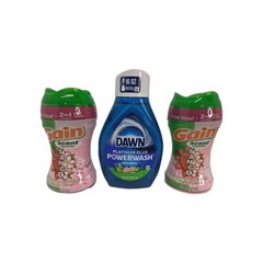 3 PACK Dawn Powerwash Gain Original Scent Spray Refills, 21.5 oz Gain Scent NEW