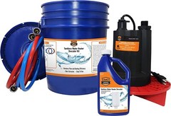 Tank-less Water Heater Flush Kit with Descaling Solution