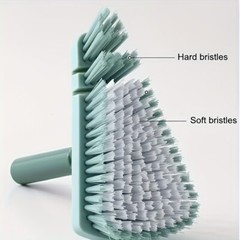 Long Handle Brush Wall Floor Scrub BathTub Shower Tile Cleaning Tool for Clear