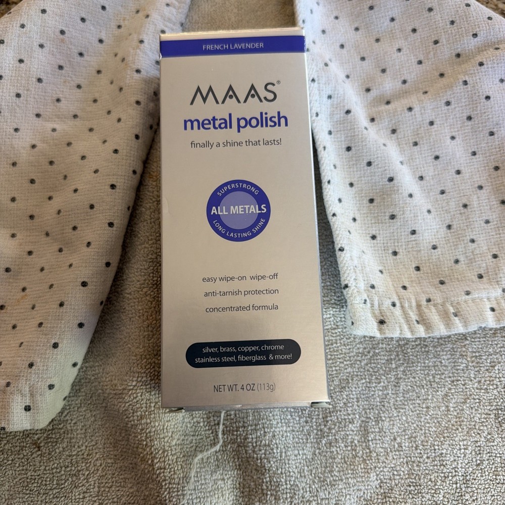 MAAS Fine Polishing Creme For All Metal 4 Oz Concentrated. Opened/90% Full.