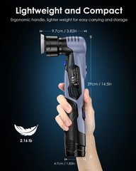 Cordless Mini Polisher, 2/1.5-inch DA/RO Mode Mini Buffer for Car Detailing