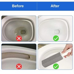 2Pcs Pumice Stone Cleaning Heavy Duty Handle Toilet Scouring Stain Remover Tool