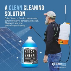 Solar Panel Cleaner 1 Gallon Makes 512 G Super Concentrated Cleaning Solution