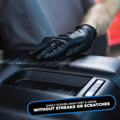 – Interior Scrubber – Soft Microfiber Pad Safe for All Automotive Interior Surfa