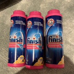 3x Finish Hard Water Booster Powder Hard Water Lemon Sparkle 14 Oz *READ*