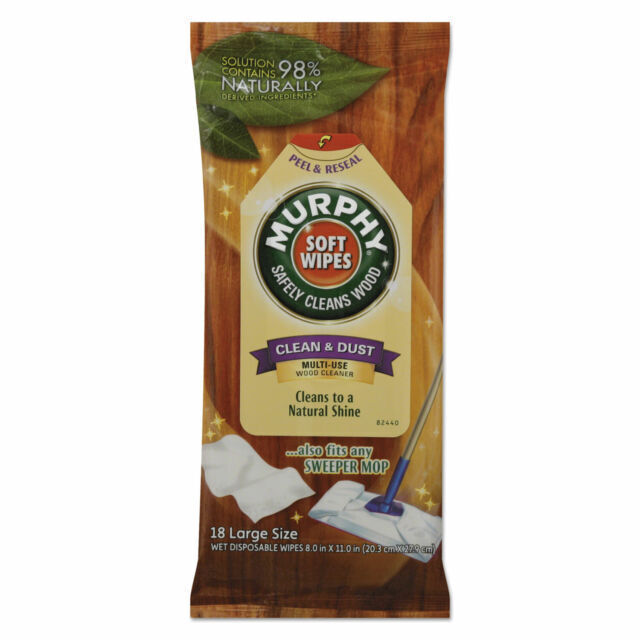Murphy Soft Wipes Clean & Dust Multi-Use Wood Cleaner NEW SEALED 18 Large Pcs