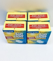 SUN LIGHT TABLETS MACHINE DISHWASHER DETERGENT 8 TABLETS NEW OLD STOCK 1999