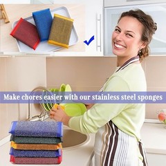 Steel Wool Scrubber Kitchen Spons – Kitchen Dish Spons Scrubbers,