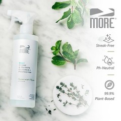 MORE Stone & Quartz Cleaner + Protector – Water-Based Surface Spray – Granite…