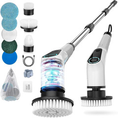 Dovety Electric Spin Scrubber, Shower Scrubber, Power Cleaner Tools with 8 Repla